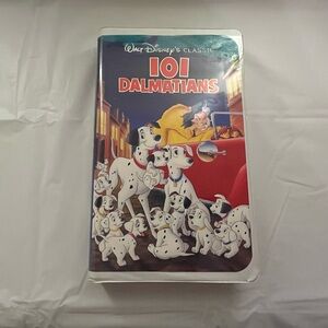 Walt Disney's 101 Dalmatians VHS Tape - Black Diamond Edition Classic Artwork